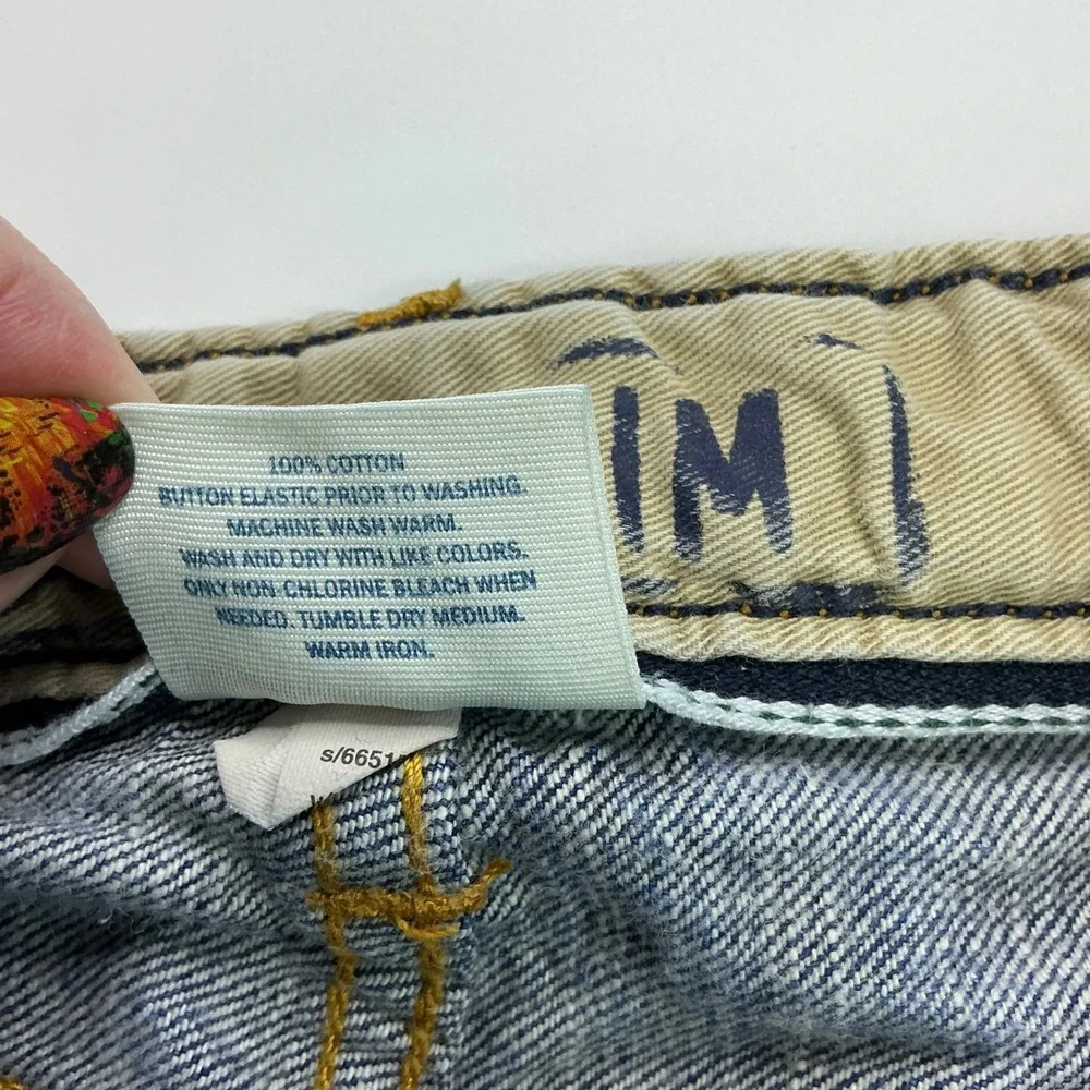 Gap Blue Loose Fit Jeans Kids Size 10 Regular Adjustable Waist Denim